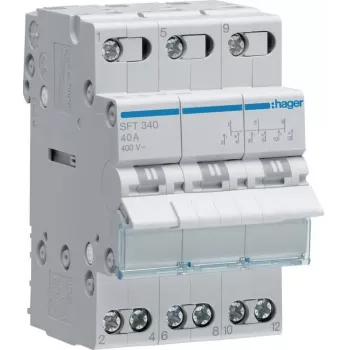 Hager SFT340 Modularer Umschalter I-0-II 3P 40A 400V AC