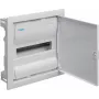 Hager Volta VU12AT Unterputz-Verteiler mit Metalltür, 1-reihig, 12 Module, IP30, QuickConnect
