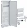 HAGER Volta Hybrid Unterputz-Verteiler, 12 Module, 1 Reihe, 3 Montageplatten, 230V Steckdose, Weiß (RAL 9010)