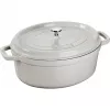 STAUB LA COCOTTE Gusseisentopf oval 3,2 L, Trüffelgrau