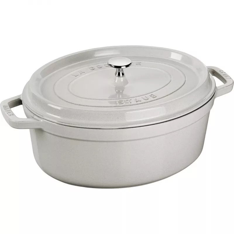 STAUB LA COCOTTE Gusseisentopf oval 3,2 L, Trüffelgrau