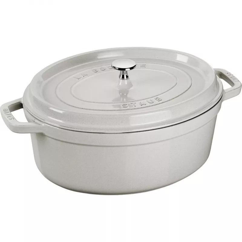 STAUB LA COCOTTE Gusseisentopf oval 3,2 L, Trüffelgrau
