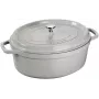STAUB LA COCOTTE Gusseisentopf oval 3,2 L, Trüffelgrau