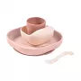 Beaba Baby Meal Set Pink Silicone