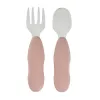 Beaba First Stainless Steel Cutlery Set Cotton Candy