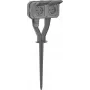 Legrand 069759L Plexo New Garden Power Post 2-fach vorkonfektionierte Schuko-Steckdose IP44 Schiefergrau