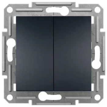 Schneider Asfora Doppel-Wechselschalter-Mechanismus Anthrazit EPH0600371