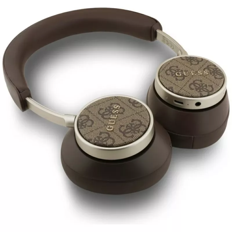 Guess Bluetooth 4G Classic Logo Wireless On-Ear Kopfhörer - Braun