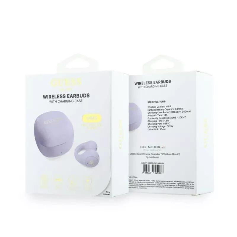 Guess Mini Classic Open-Ear Wireless Headphones Lila
