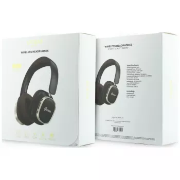 Guess Bluetooth Over-Ear Kopfhörer ENC Rectangle Metal Script Braun