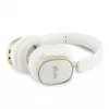 Guess Bluetooth ENC Rectangle Metal Script Over-Ear Kopfhörer Weiß
