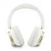 Guess Bluetooth ENC Rectangle Metal Script Over-Ear Kopfhörer Weiß