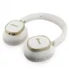 Guess Bluetooth ENC Rectangle Metal Script Over-Ear Kopfhörer Weiß