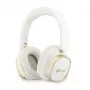 Guess Bluetooth ENC Rectangle Metal Script Over-Ear Kopfhörer Weiß