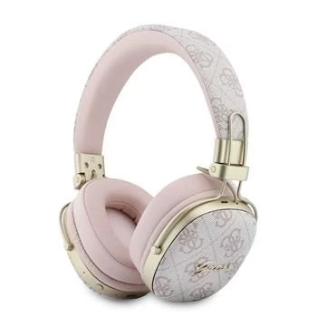 Guess Over-Ear Bluetooth-Kopfhörer mit ENC, Metal 4G Script Logo, Schwarz