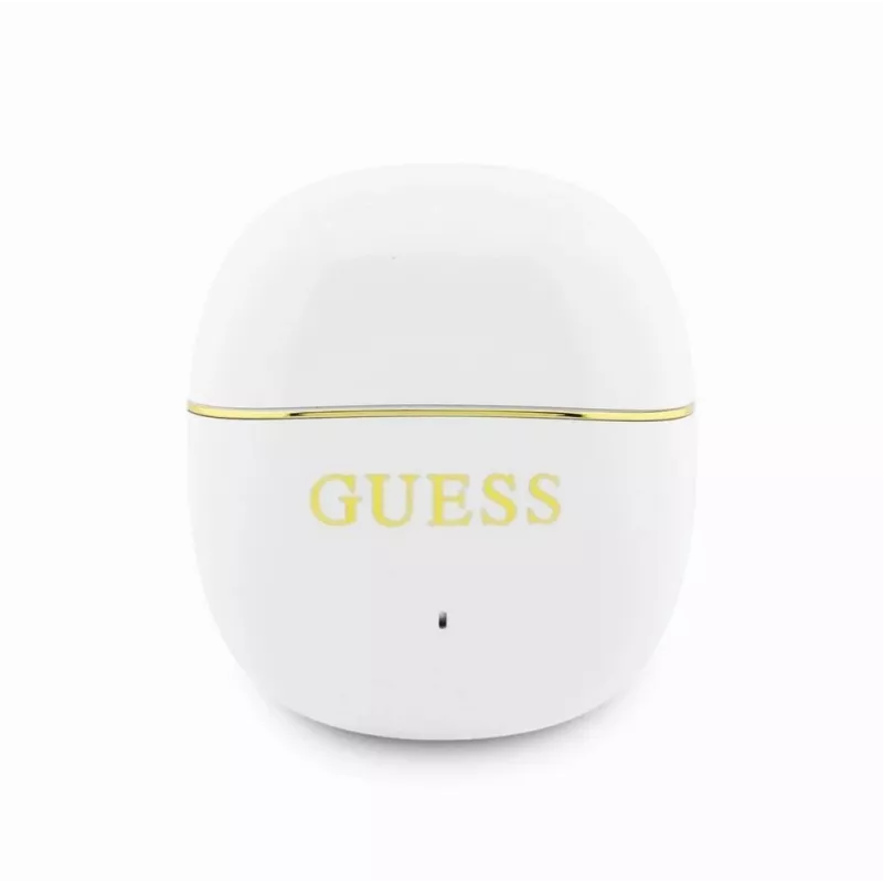 GUESS Glossy Gold Line Classic TWS Earbuds Weiß