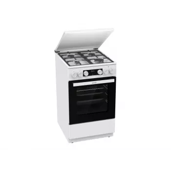 Gorenje GK5C42WF-B Freistehender Gas-Elektro-Herd, Weiß, 50 cm, 70 L