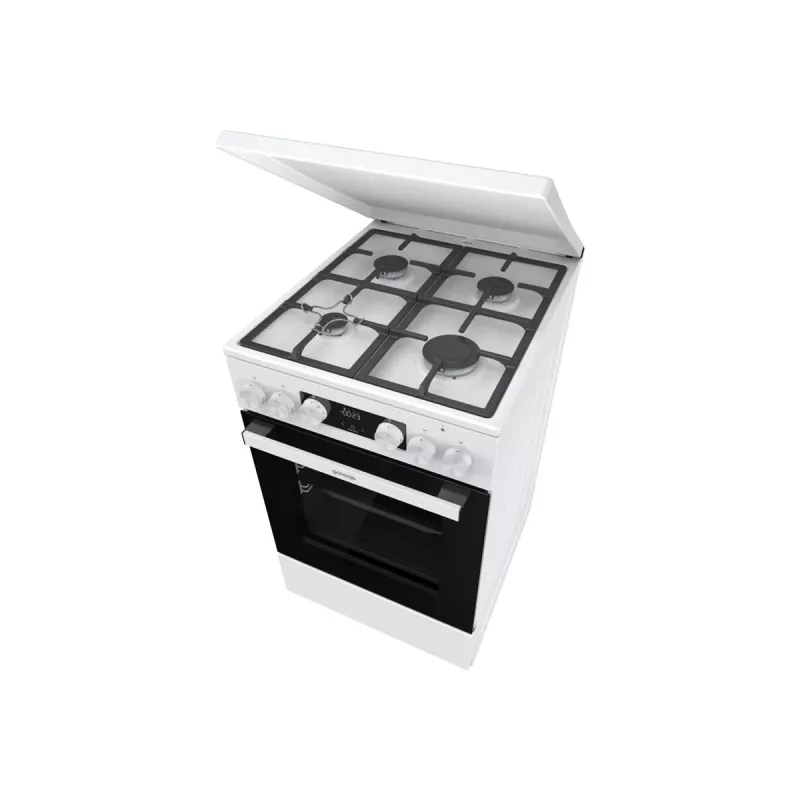 Gorenje GK5C42WF-B Freistehender Gas-Elektro-Herd, Weiß, 50 cm, 70 L