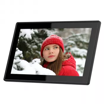 Braun DigiFrame 1518 WiFi 15.6 inch Touchscreen Digitaler Bilderrahmen Schwarz (21254)