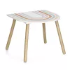 Zeller Present 13536 Kindermöbel-Set - Tisch und 2 Stühle, Weiß/Naturholz, MDF, ab 3 Jahren
