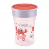 NUK Magic Cup 230 ml Rot 360° Trinkrand Trainingsbecher für Kleinkinder ab 8+ Monaten, auslaufsicher, BPA-frei, spülmaschinenfest