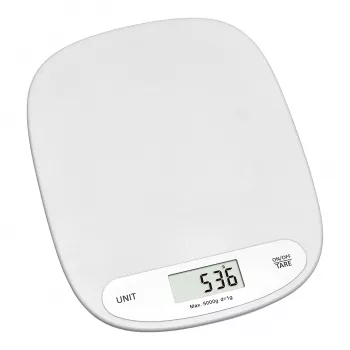 TFA 50.2003.02 Digitale Küchenwaage, 5 kg Kapazität, Weiß, Wandmontage