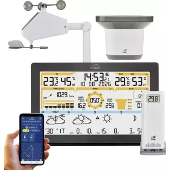 TFA TFA.me 35.8106.01 ID-05 WLAN Wetterstation Schwarz
