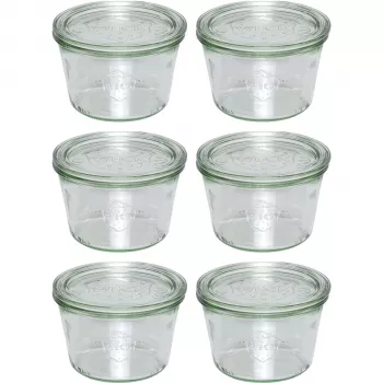 WECK Sturzglas 370ml Set mit 6 Stück