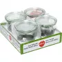 WECK Einmachglas 0,5L Set mit 4 Stück