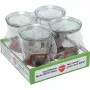 WECK Einmachglas 0,75L 4er-Set - Klare Glaseinmachgläser