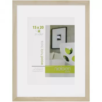 NIELSEN DESIGN Apollon Nature Holz Bilderrahmen DIN A4 21x29,7 cm Natur