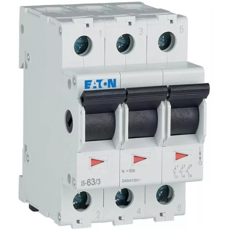 Eaton Hauptschalter Grau 3-polig 63A 230V/AC, 415V/AC 276276