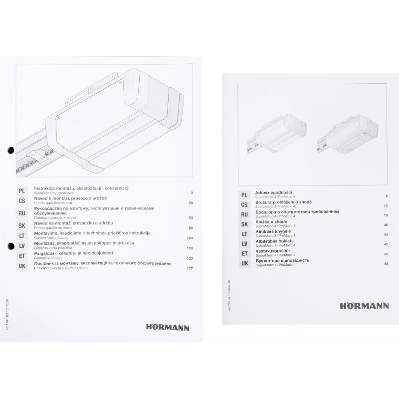Hörmann Supramatic E4 868MHz BiSecure Garagentorantrieb