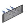 DELOCK 19 inch Blind Panel mit runden Löchern 3U Schwarz