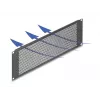 DELOCK 19 inch Blind Panel mit runden Löchern 3U Schwarz