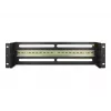 DELOCK 19 inch Verteilerfeld mit Abdeckung und DIN-Schiene inkl. 2x Kabelzugentlastungsschienen 3U Stahl Schwarz