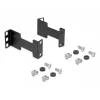Delock Server Rack Tiefenverlängerungsadapter Montagesatz zur Verlängerung der Einbautiefe um bis zu 10 cm 1U Schwarz