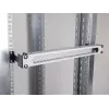 Delock Server Rack Tiefenverlängerungsadapter Montagesatz zur Verlängerung der Einbautiefe um bis zu 10 cm 1U Schwarz