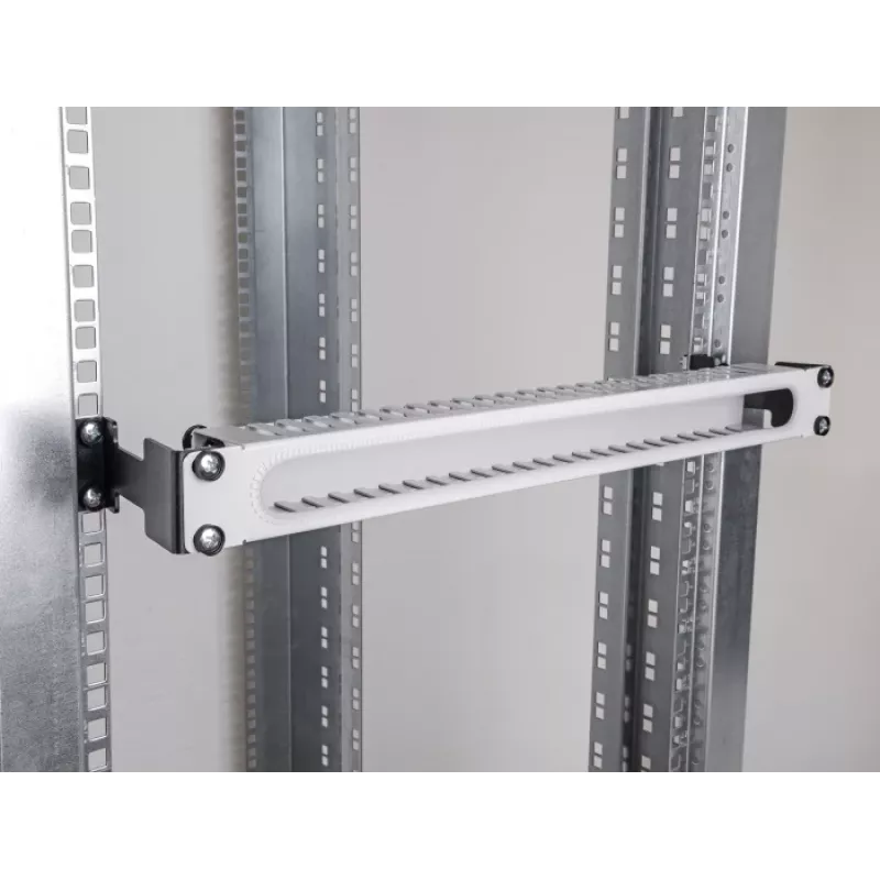 Delock Server Rack Tiefenverlängerungsadapter Montagesatz zur Verlängerung der Einbautiefe um bis zu 10 cm 1U Schwarz