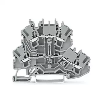 WAGO 2002-2201 TOPJOB S 2-Leiter-Durchgangsklemme, 2,5 mm², 500 V, grau