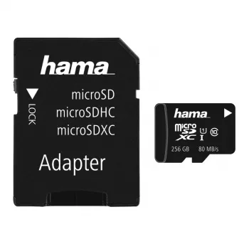 Hama microSDXC 256GB UHS Speed Class 3 UHS-I 100MB/s mit SD-Adapter