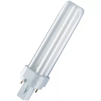 OSRAM DULUX D 18W/830 G24d-2 Kompaktleuchtstofflampe, Warmweiß
