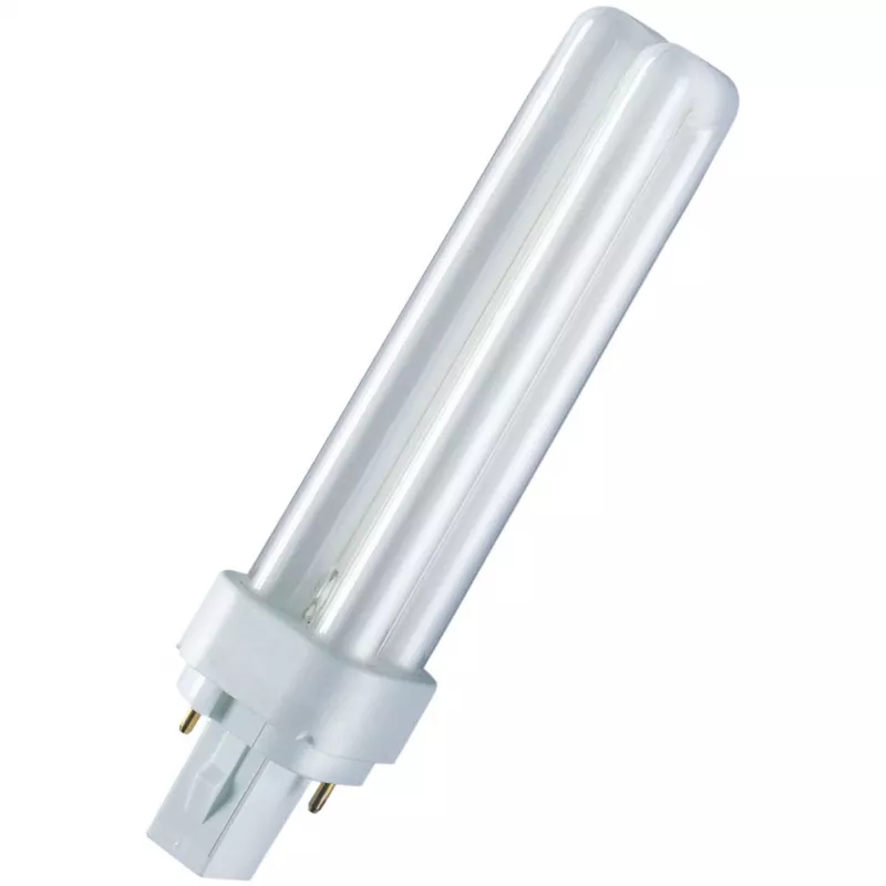 OSRAM DULUX D 18W/830 G24d-2 Kompaktleuchtstofflampe, Warmweiß