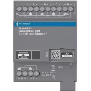 ABB BJ Heizungsaktor 6-fach 230V HA-M-0.6.12REG BJE für Busch-free@home