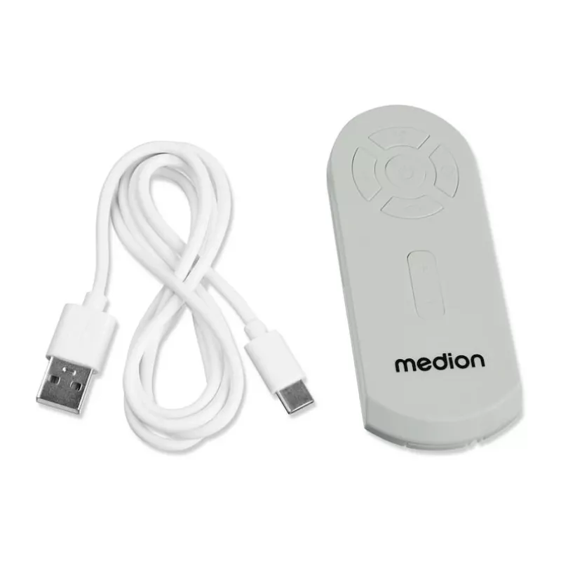 MEDION LIFE Camping Fan E10 TF (MD 12065) Grau/Weiß