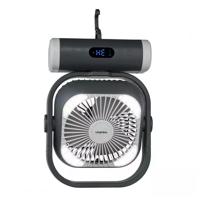 MEDION LIFE Camping Fan E10 TF (MD 12065) Grau/Weiß