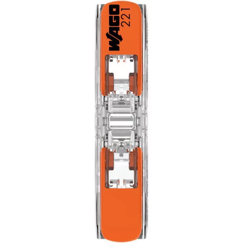WAGO 221-2411 2-Leiter Kompakt-Verbinder, 0,2-4 mm², 60er-Pack