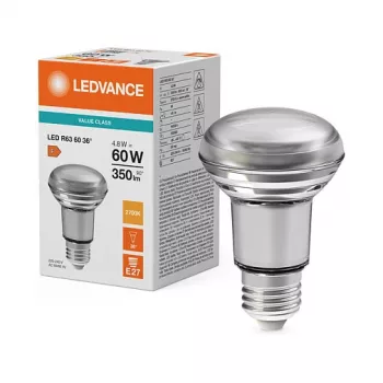 OSRAM LED STAR R63 Reflektorlampe 4,8W 827 E27 350lm 2700K Warmweiß