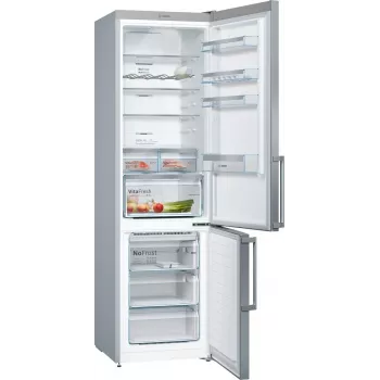 Bosch KGN397LEQ Stand-Kühl-Gefrierkombination mit NoFrost, VitaFresh, 363 l, Inox-Look, Energieeffizienzklasse E