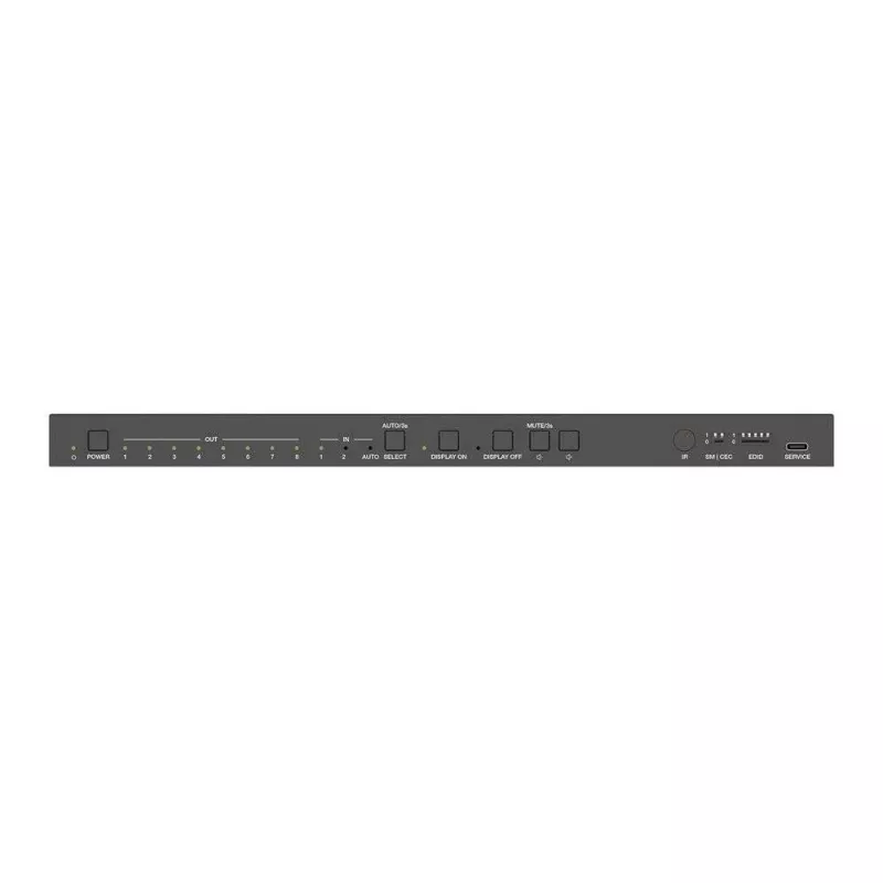 PureLink 2x8 HDMI 2.1 Splitter - 48Gbps mit Scaler und Audio-De-Embedding